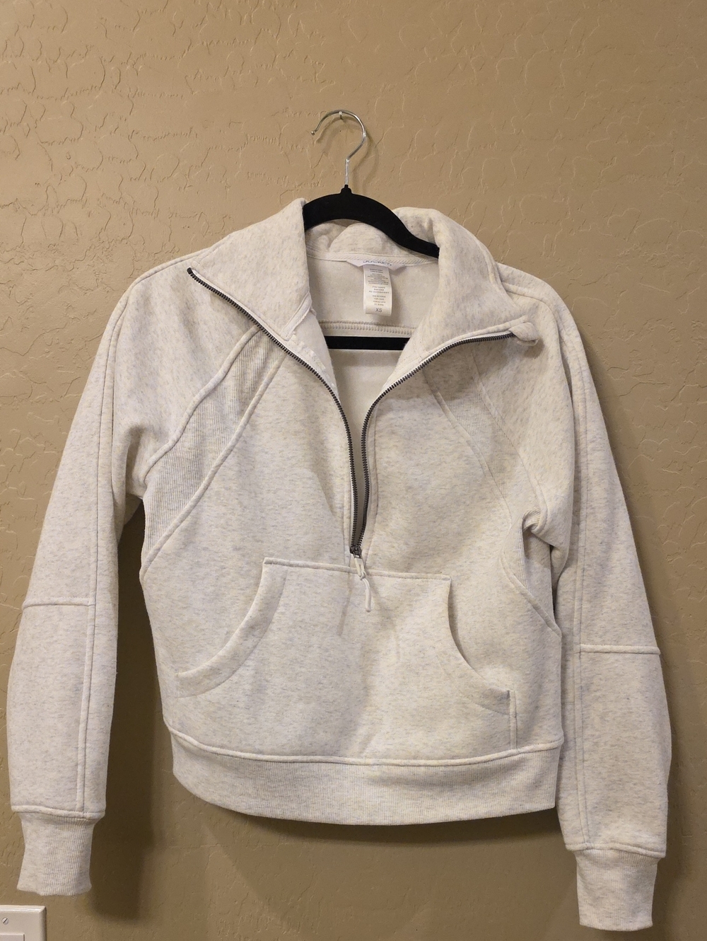 Jockey Light Heather Gray Half-Zip Pullover